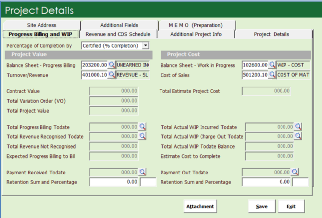 Calculate the project value and project cost